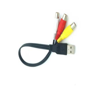 สาย USB เป็น 3Rca Av สายสัญญาณเสียง แกนทองแดง ชายต่อหญิง ใช้สำหรับโฮมเธียเตอร์ - Product Image 4