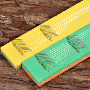 ชุดเบ็ดตกปลา Aohu 10 ชิ้น พร้อมสายลีดเดอร์ผูกสำเร็จ เบ็ดคู่ สำหรับตกปลาในน้ำจืด อุปกรณ์ตกปลาแบบมือ - Product Image 1