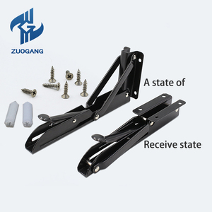 Étagères flottantes <span class=keywords><strong>sur</strong></span> <span class=keywords><strong>mesure</strong></span> en gros Zuogang, en acier inoxydable, fixation murale en L, support pliable - Product Image 3