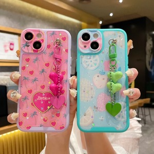 Funda para <span class=keywords><strong>iPhone</strong></span> 16 15 14 Pro Max - Carcasa con Cordón de Corazón Lindo - Protector de Silicona Antigolpes - Product Image 1