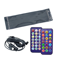 Letrero LED para Exteriores, Pantalla LED para Automóvil con Mensajes Desplazables, Control por Aplicación, Pantalla LED Flexible para Automóvil