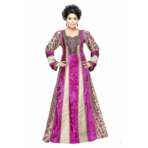 Vestido Largo Kaftan Jalabiya de Diseño para Mujer, Estilo Mix & Match, Manga Larga, Ropa Islámica Modesta, Estilo Moderno, Vestido de Fiesta - Product Image 1