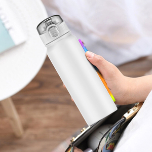 2024 American Style Double-walled Insulation Vacuum Flask Leak-proof Outdoor Activities Carry Flask Elastic Strap For Camping - Product Image 5
