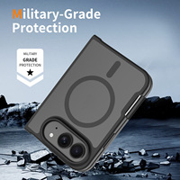 Étui de téléphone magnétique mat antichoc, coque de protection en acrylique rigide pour Apple pour iPhone 18 Duo avec livraison rapide