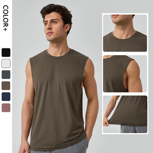 Camiseta sin mangas holgada para gimnasio al por mayor para hombre, con <span class=keywords><strong>tirantes</strong></span> anchos, transpirable, <span class=keywords><strong>de</strong></span> secado rápido, para correr al aire libre y fitness - Product Image 1