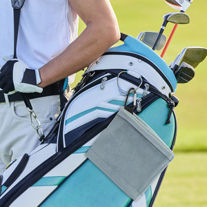 Serviette de nettoyage pour balles de golf, en microfibre, séchage rapide, grise et bleue, pour sports de plein air - Product Image 2