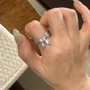 Antique Style Italian Handmade S925 Pure Silver Forged Butterfly <b>Ring</b> Inlay Exquisite Retro Socialite Style Female Brushed <b>Craft</b> - Product Image 5