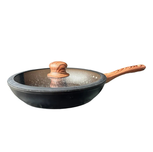 Juego de Utensilios de Cocina de 6 Piezas de Aluminio Forjado Antiadherente con Revestimiento de Cerámica y Mármol, Tapas de Vidrio de Silicona y Asas de Baquelita - Product Image 3