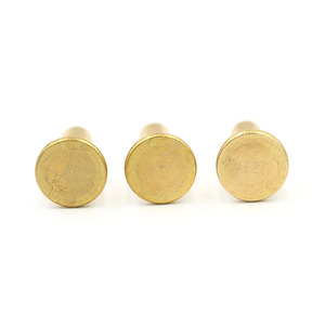 Rivet tubulaire en alliage de cuivre à corps creux et à bride, durable, antirouille, pour connexion électrique, rivet non standard - Product Image 3