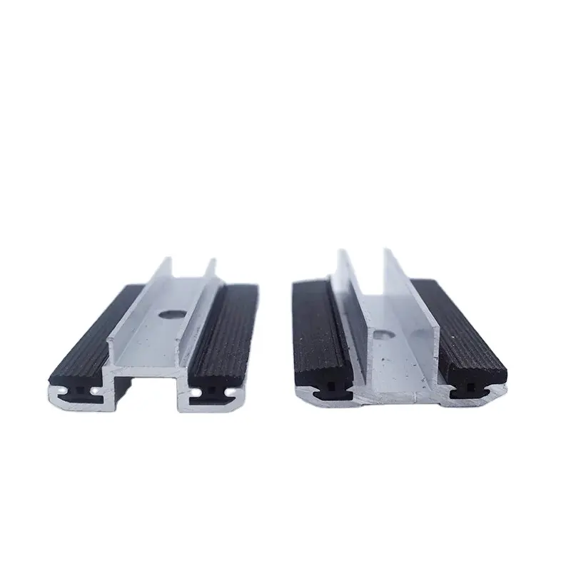 frameless adjustable aluminium solar panel mounting clamps solar power energy bracket kit clamp profile