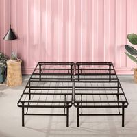 Bas double intelligent taille royale hôtel reine matelas doux cadre de lit stockage moderne table pliante conception métal matériel pour chambre
