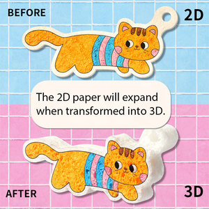 Kit de peinture magique en mousse 3D, marqueurs colorés avec stylo <span class=keywords><strong>aquarelle</strong></span> peinture gonflée toile éponge <span class=keywords><strong>dessin</strong></span> jouets pour enfants - Product Image 5