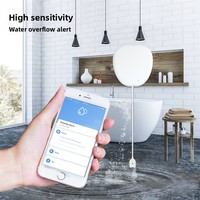 Détecteur de fuite d'eau intelligent WiFi Tuya Graffiti en PC avec alarme sonore et programmation via application pour la sécurité domestique