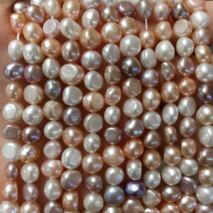 Candy Color Beautiful Multicolor Baroque freshwater pearl bead loose strand Fine Jewelry For Making Bracelet Necklace