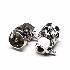 Rechtshoekige UHF mannelijke PL259 connector crimp voor RG58 RG8X coaxiale kabel - 90 graden <span class=keywords><strong>PL</strong></span>-259 antenneplug voor amateurradio CB maritiem - Product Image 3