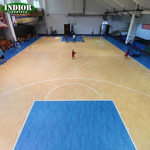 Rollo de Suelo de PVC Adhesivo <span class=keywords><strong>para</strong></span> Interiores, Tipo Linóleo, Vinilo, Madera, <span class=keywords><strong>para</strong></span> Deportes, Gimnasio, Escuela, Oficina, Cancha de Baloncesto, Alfombra de PVC, 4.5mm, OEM, EE. UU. - Product Image 6
