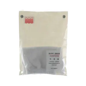 Hot Selling Eco friendly Zipper Resealable Clothes Packaging PE Plastic Composite Zip Lock Bag with 1side clear