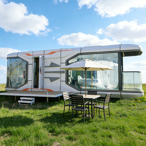 Casa Contenedor Prefabricada <span class=keywords><strong>de</strong></span> Lujo <span class=keywords><strong>de</strong></span> 20 y 40 pies, Cápsula Espacial Móvil <span class=keywords><strong>de</strong></span> Acero, Cabina Portátil - Product Image 2