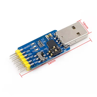 Module de port série multifonctionnel 6 en 1 CP2102 CH340 USB vers TTL485 232, conversion mutuelle, compatible 3.3V/5V