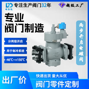 Válvula Solenoide Liyongda DN65 PN40, Conexión de Brida, Hierro Fundido, Tipo Normalmente Cerrado, Piezas de Refrigeración - Product Image 2