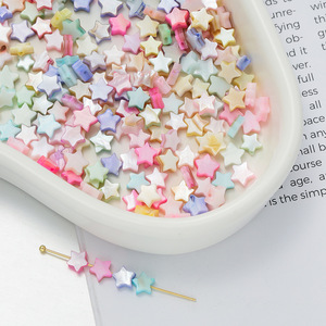 Natural Shell Star Spacer Beads Pearlescent Treatment For DIY Jewelry Bracelets <b>Necklaces</b> - Product Image 1
