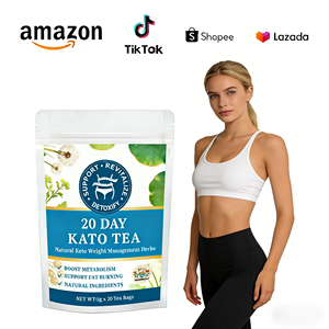 20 Días de Té Keto Bio a Base de Plantas, Té Detox Limpiador, Adelgazante, Apoya el Dieta Cetogénica y Acelera el Metabolismo - Product Image 1