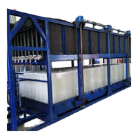 Machine à fabriquer des blocs de glace Robin Industrial de 5 tonnes par jour à haute productivité avec compresseur, pompe à eau et moteur