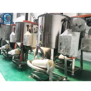 PE PP Pellet Masterbatch Powder Resin Vertical Mixing Plastic Color drying dryer Mixer Machine