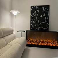 Cheminée électrique à insert mural artificiel pour usage domestique et hôtelier Vente en gros personnalisé à la française