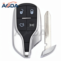 Llave Inteligente para Vehículo con Chip ID46 de 4 Botones y 433 MHz, Llaves Remotas para Automóvil Maserati FCC M3N7393490