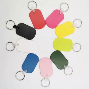 Porte-clés personnalisé en PVC souple pour animaux de compagnie avec plaque nominative – Vente en gros - Product Image 1