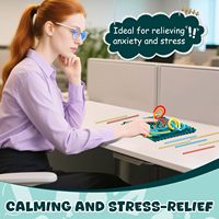 Planche d'activités sensorielles en silicone écologique double face, jouet anti-stress, jouet de voyage Montessori pour enfants autistes et TDAH, pour tout-petits