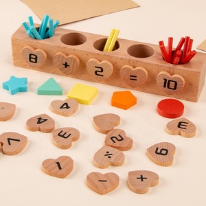 StarQmi Montessori Caja de Hilos de Madera, Juguete <span class=keywords><strong>Educativo</strong></span> STEM para Contar Números y Clasificar, <span class=keywords><strong>Material</strong></span> Ecológico, Preescolar, Educación Temprana - Product Image 2