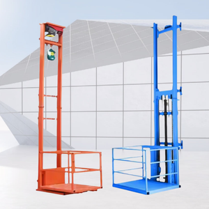 Elevador de Carga de Alta Velocidad, Elevador Vertical Hidráulico con Rieles, Plataforma Elevadora para Construcción - Product Image 1
