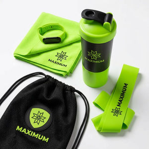 Set Regalo Fitness Personalizzato Kit di Benvenuto per Palestra con Borraccia Shaker, Asciugamano, Cinturino per Smartwatch, Pacchetto per Allenamento - Product Image 2