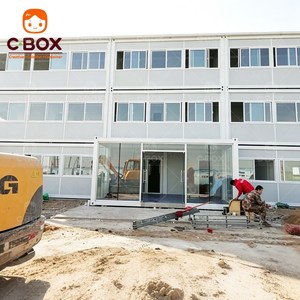 บ้านสำเร็จรูปแบบโมดูลาร์ Cbox ขนาด 20 ฟุต อาคารสำนักงานสำเร็จรูป อาคารพักคนงานเหล็ก อาคารอพาร์ทเมนท์ทันสมัย ค่ายพักคนงาน บ้านคอนเทนเนอร์แบบแพ็คสำเร็จ - Product Image 2