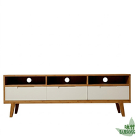 Meuble TV en bambou, style moderne et minimaliste, pour petit appartement ou hôtel, table basse, armoire de rangement, combo pour salon, centre de divertissement