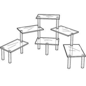 Étagère de présentation de bijoux en cristal transparente, multifonctionnelle, pour bracelets, colliers et montres, à plusieurs niveaux - Product Image 5