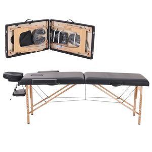 Esponja de esquina redondeada de lujo personalizada Camillas De Masajes cama de pestañas negra portátil salón de belleza cama de Spa mesa de masaje - Product Image 1