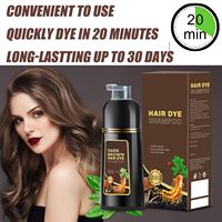 Precio de Fábrica, Tinte para el Cabello 3 en 1, Fórmula en Crema Semipermanente, Sin Amoníaco, 100% Natural a Base de Hierbas, de Grado Premium, Repara el Cabello en 10 Minutos