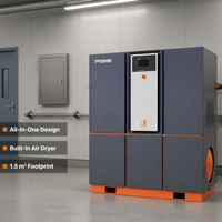 Compresseur d'air à vis durable de 22 kW, équipement d'alimentation en air rotatif, pression de 16 bars, moteur d'air inclus pour l'automatisation industrielle