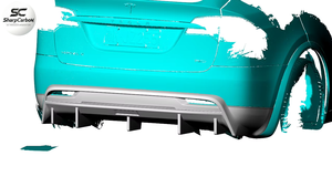 กันชนท้ายรถคาร์บอนไฟเบอร์สำหรับเทสลารุ่น <span class=keywords><strong>X</strong></span> P90 P100 75D 2016-2018 - Product Image 4