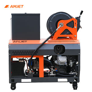 Máquina de Limpieza de Tuberías AMJET de 4000 psi y 4 gpm. Manguera de 300 Bares y 50 Metros <span class=keywords><strong>para</strong></span> Limpiar Tuberías de Drenaje Domésticas y Comunitarias - Product Image 6