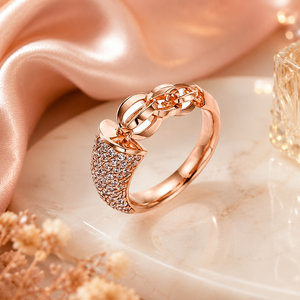 Anello Romantico con Gemma per Donne, Elegante Gioiello da Matrimonio alla Moda - Product Image 5