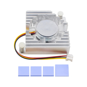 Ventilador Banana <span class=keywords><strong>Pi</strong></span> de aleación de aluminio para radiador, aletas de aleación de aluminio, disipador de calor, ventilador de refrigeración PWN, enfriador pasivo activo para BPI-R4 - Product Image 6