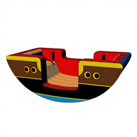 Balançoire gonflable d'intérieur transfrontalière en forme de pirate, de pastèque, de crabe, en PVC, pour aire de jeux pour enfants