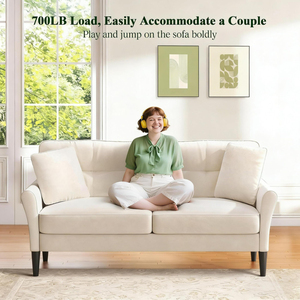 Custom <strong>Sofa</strong> Velvet <strong>Small</strong> Couches for <strong>Small</strong> Spaces Loveseats <strong>Sofas</strong> for Living Room Mini Couch for <strong>Bedroom</strong> Comfy <strong>Sofa</strong> Couch - Product Image 3