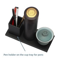 Carpeta Magnética A4 de Cuero PU con Clip, Bloc de Notas, Impresión UV con Bronceado, Menús de Hotel, Reuniones de Negocios SKU-F-1653