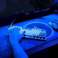 New ABKO VIKI TYPE AM61 Mechanical Gaming Keyboard Wired Cherry Switches RGB Backlit USB 2.0 Interface NKRO Rapid Trigger Double