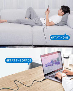 Tùy chỉnh tốc độ cao truyền dữ liệu 100W 5A nylon bện Loại C để Loại C cáp cho điện thoại sạc - Product Image 6